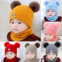 Newborn Baby Boys/Girls Warm Winter Hats Scarf Sets