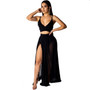 Women's Spaghetti Strap Backless Crop Top Outfit