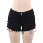 Women's Mid Waist Denim Shorts Jeans