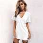 Mini Dress Choker V-neck