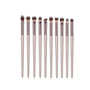 10pcs/set Champagne makeup brushe set for cosmetic foundation powder blush eyeshadow kabuki blending