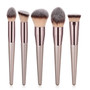 10pcs/set Champagne makeup brushe set for cosmetic foundation powder blush eyeshadow kabuki blending