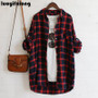 Autumn Flannel Plaid Casual Women Shirts