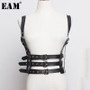 Leather Black Buckle Split Joint Long Wide Personality belt Women Fashion Tide All-match