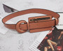 Mini-bag Multicolor Stitch Buckle Leather Personality belt Women Fashion Tide All-match