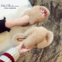 Womens Real Fur Slippers Casual Indoor Outdoor Slides Vogue Design Flat Shoes