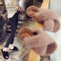 Womens Real Fur Slippers Casual Indoor Outdoor Slides Vogue Design Flat Shoes