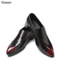 Yomior Men Dress Leather Shoes Slip On Handmade Brand Designer Party Wedding Luxury Fashion Casual Male Brogue Shoes Big Size|Formal Shoes