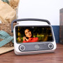 Retro Mini Bluetooth Speaker Mobile Phone Movies TV Holder Music Player Portable Wireless Sound Box for U Disk TF Card