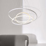 Modern Led Chandelier Lighting With Remote Control Aluminum Lustre Ring Lamp For Living Room Bedroom Restaurant Kitchen Fixtures