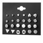 BLINLA Fashion New Stainless Steel Acrylic Crystal Stud Earrings for Women Men Jewelry Vintage Roman Numerals Small Earring 2020
