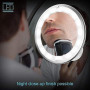 Adjustable LED 10X Zoom 360-Degree Rotating Makeup Mirror