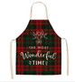 Christmas Cotton Linen Kitchen Aprons