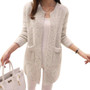 Women Crochted Sweater Tunic with Pockets