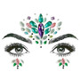 3D Women Face Gems Glitter Rhinestone Rave Festival Jewels Crystals Face Sticker Eyes Face Body Temporary Tattoo Makeup Stickers