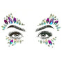 3D Women Face Gems Glitter Rhinestone Rave Festival Jewels Crystals Face Sticker Eyes Face Body Temporary Tattoo Makeup Stickers