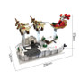 10267 Gingerbread House Rotating Christmas Tree Music Box Christmas wreath trainchildren's Building block toy gift