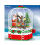 10267 Gingerbread House Rotating Christmas Tree Music Box Christmas wreath trainchildren's Building block toy gift