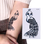 Cheapest Cat Compass Flower Waterproof Temporary Tattoo Sticker Harajuku Tatouage Temporaire Tattoo Body Art Henna Tatoo Sticker