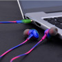 Sport Headsets Bass Gradient Wired In Ear Phones Headphone Head Phones with Mic Music Earphones for Mobile Phone Computer PC