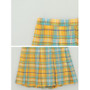 Rainbow Plaid Skirt Harajuku High Waist Mini #JU2403