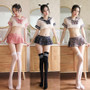 Japanese Babydoll Plaid Schoolgirl Costume Sexy Lingerie #JU2738