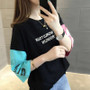 Korean Half Sleeve Summer Preppy T-Shirt Multicolor Top #JU2827