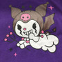 Cartoon Demon Print Purple Long Sleeve T-Shirt Pastel Top #JU2604