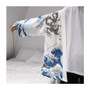 Wave Carp Print Kimono Japanese Cardigan #JU2454