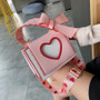 Sweet Heart and Bow Handbag Kawaii Messenger Bag #JU2620