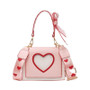 Sweet Heart and Bow Handbag Kawaii Messenger Bag #JU2620