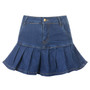 High Waist Pleated Denim Skirt Kawaii Mini #JU2980