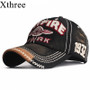 Xthree New baseball caps for men cap streetwear style women  hat snapback embroidery casual cap casquette dad hat hip hop cap