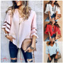 Women Casual Loose V Neck Kimono Chiffon Blouse Lady Summer Half Sleeve Solid Color Blouse Plus Size Tops
