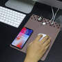 Multi-function Organizer Mouse Pad With Wireless Charging