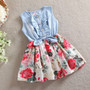 Denim Floral Dress