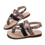 Toddler Girls Snakeskin Print Sandal