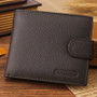 JINBAOLAI Men Wallets Genuine Leather Bifold Wallet Design Brand Casual Style Multifunction Male Card Holder With Coin Purse