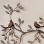 Tree and bird metal wall decor, Garden art