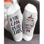 1Pair Hallmark Movies Soft Socks Christmas Letters Printed Women Winter Warm Socks Gifts NGD88
