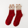 New 2018 Women Sock Winter Warm Christmas Gifts Stereo Socks Soft Cotton Cute Santa Claus Deer Socks Xmas Christmas Socks Cute