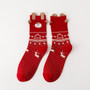 New 2018 Women Sock Winter Warm Christmas Gifts Stereo Socks Soft Cotton Cute Santa Claus Deer Socks Xmas Christmas Socks Cute