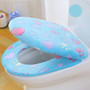 Thick Coral velvet luxury toilet Seat Cover Set soft Warm Zipper One / Two-piece toilet Case Waterproof Bathroom WC Cover