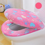 Thick Coral velvet luxury toilet Seat Cover Set soft Warm Zipper One / Two-piece toilet Case Waterproof Bathroom WC Cover
