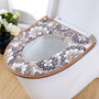 Thick Coral Velvet Toilet Seat Cover Zipper Style Bathroom Closestool Cover Soft Warm Waterproof Toilet Cover Case