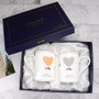 2Pcs/Set Couple Cup Ceramic Kiss Mug Valentine's Day Wedding Birthday Gift