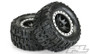 Proline Trencher MX43 Pro-Loc All Terrain Tires Mounted on Impulse Pro-Loc Wheels for X-Maxx RC