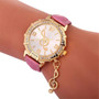 Ladies Gold Quartz Music Pendant Watch