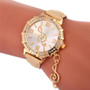 Ladies Gold Quartz Music Pendant Watch