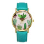 Ladies Cacti Leather Fashion Wrist Watch